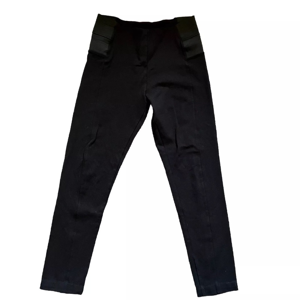 Love Tree Women's Everyday Black Slim Fit Pull On Casual Stretch Pants Large